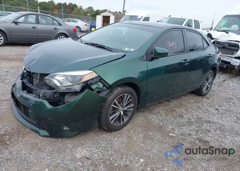 2016 Toyota Corolla Le Plus z USA, uszkodzony, nr VIN 2T1BURHE4GC639158